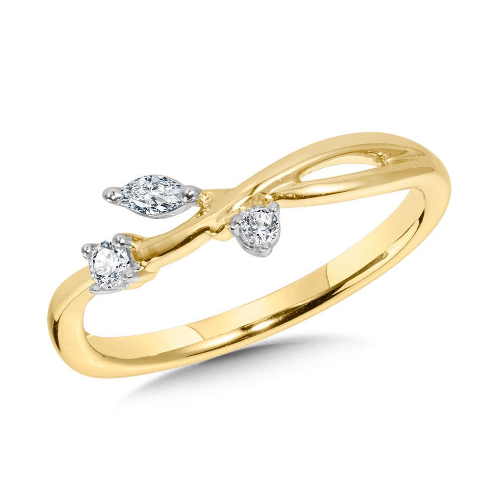 10K YELLOW GOLD SCATTERED DIAMOND CONSTELLATION BAND Birmingham Jewelry Ring Birmingham Jewelry 