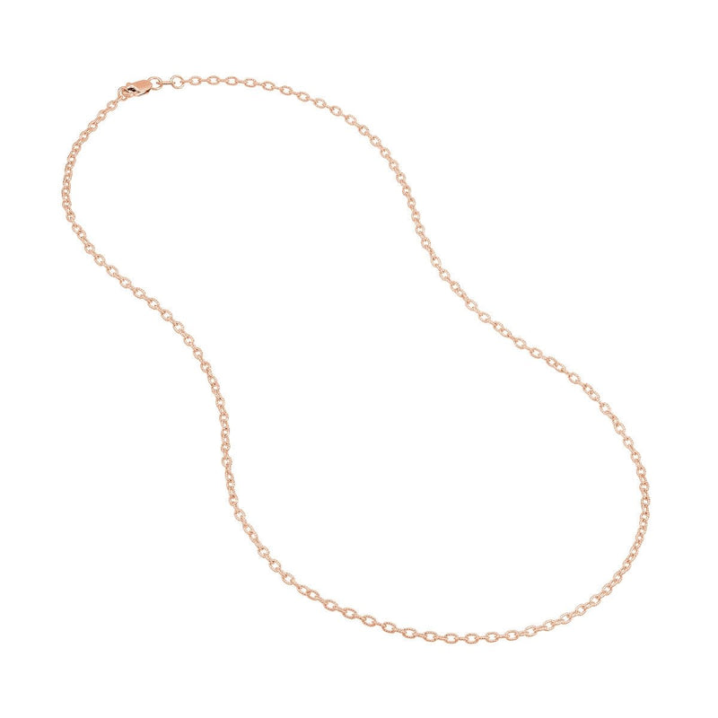 14K 1.90mm Designer Rolo Chain with Lobster Lock Birmingham Jewelry Chain Birmingham Jewelry 