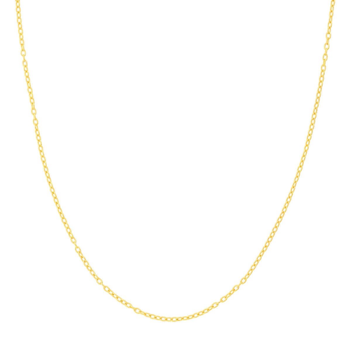 14K 1.90mm Designer Rolo Chain with Lobster Lock Birmingham Jewelry Gold Chain Birmingham Jewelry 