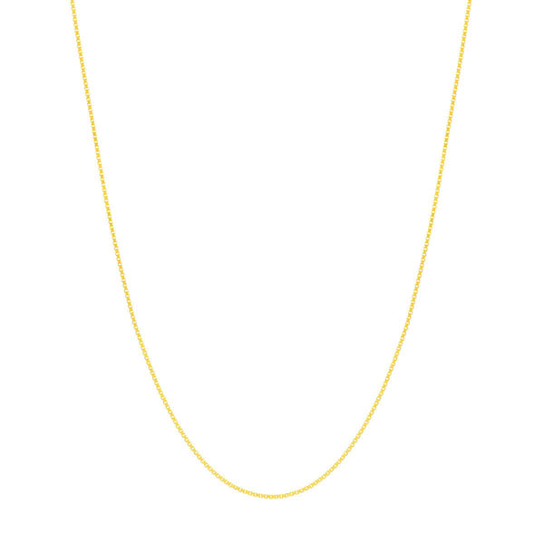 Birmingham Jewelry - 14K Gold 0.55mm Box Chain with Spring Ring - Birmingham Jewelry