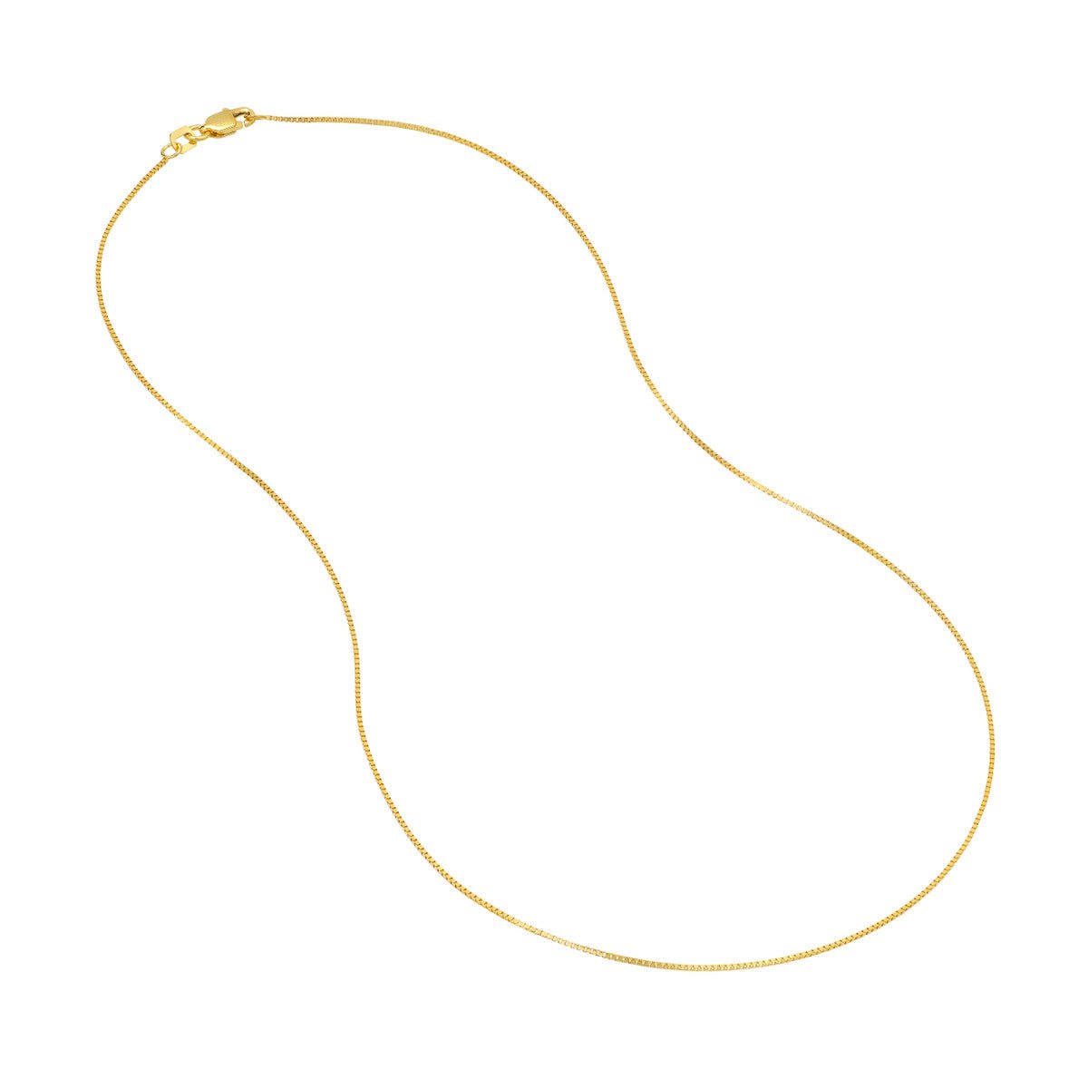 Birmingham Jewelry - 14K Gold 0.66mm Box Chain with Lobster Lock - Birmingham Jewelry