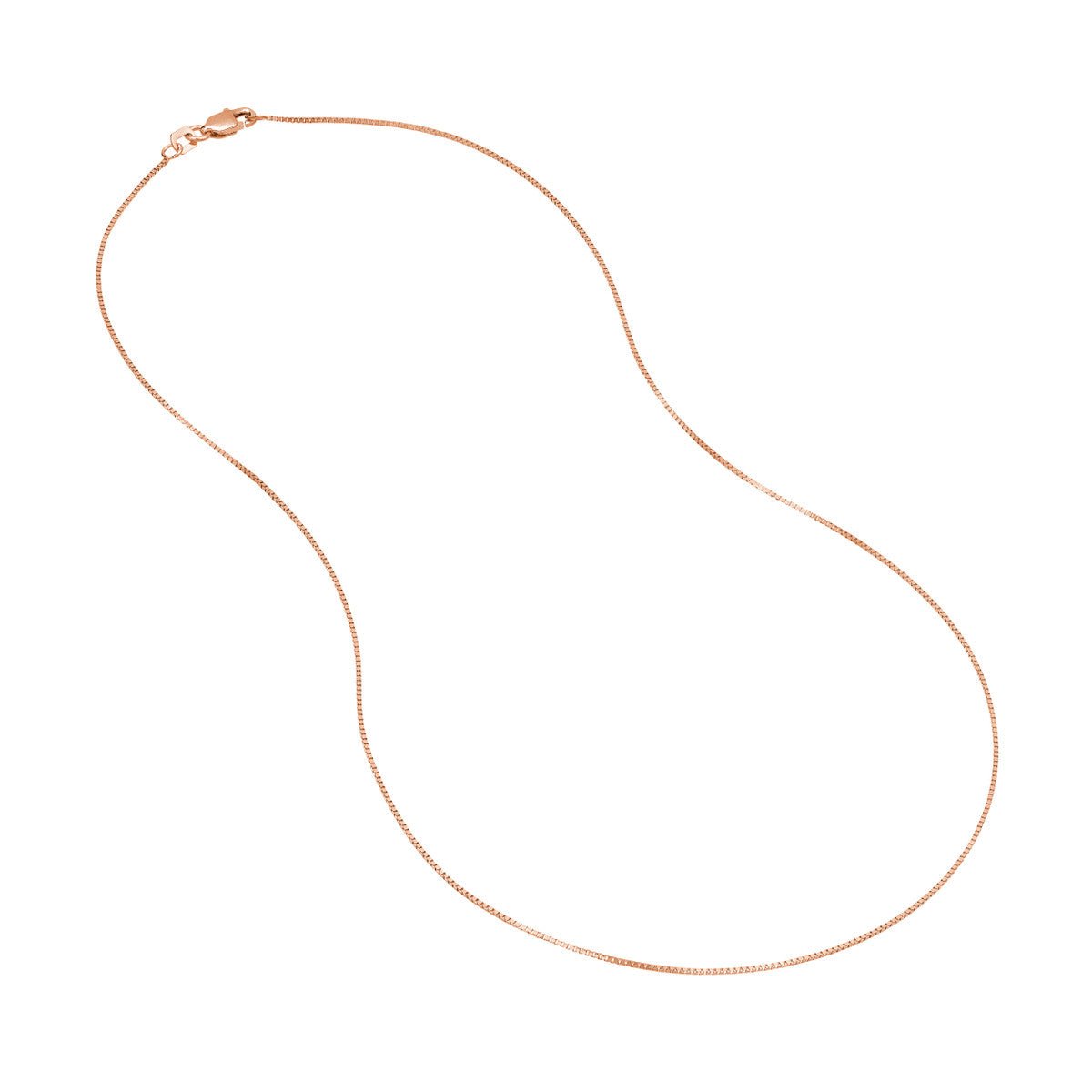 Birmingham Jewelry - 14K Gold 0.66mm Box Chain with Lobster Lock - Birmingham Jewelry