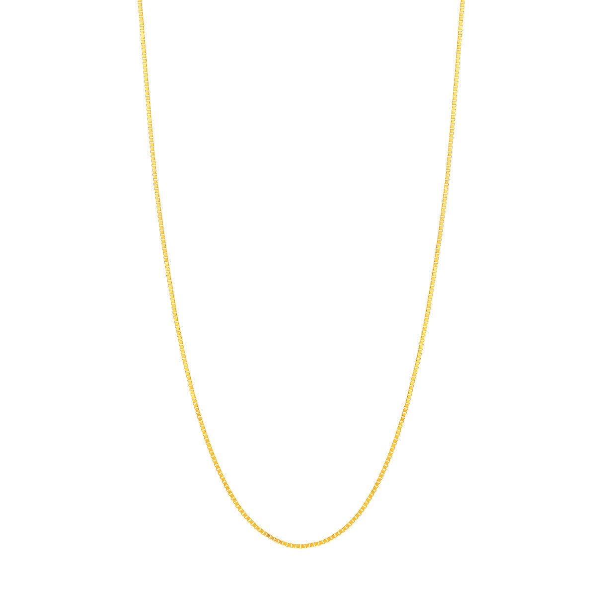 Birmingham Jewelry - 14K Gold 0.66mm Box Chain with Lobster Lock - Birmingham Jewelry