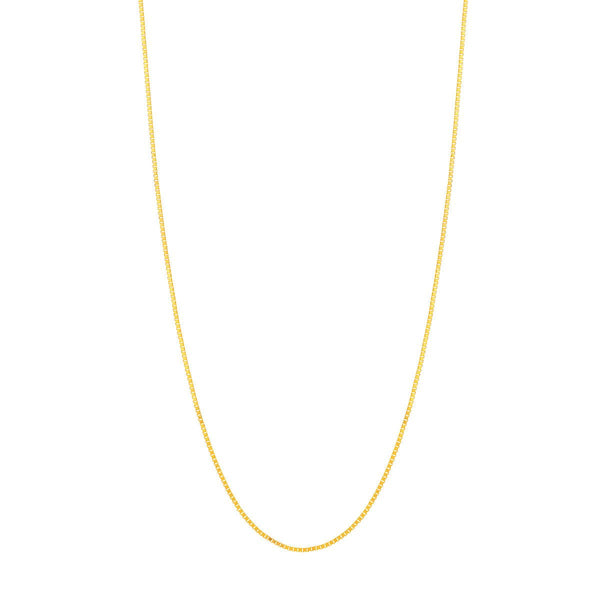 Birmingham Jewelry - 14K Gold 0.66mm Box Chain with Lobster Lock - Birmingham Jewelry