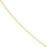 Birmingham Jewelry - 14K Gold 0.70mm Adjustable Child's Cable Chain - Birmingham Jewelry