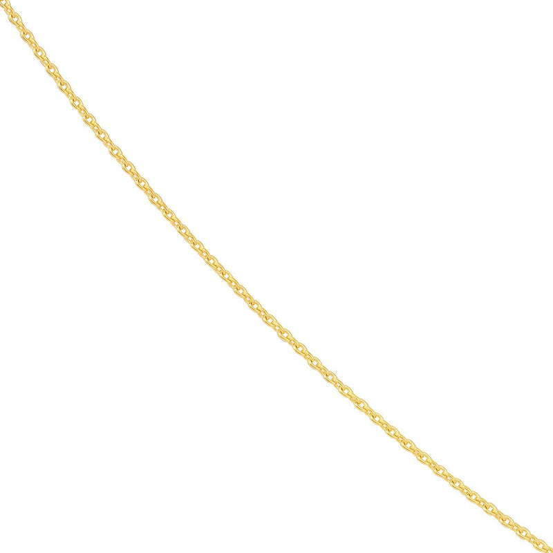 Birmingham Jewelry - 14K Gold 0.70mm Adjustable Child's Cable Chain - Birmingham Jewelry