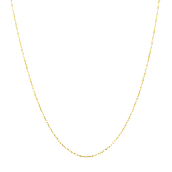 Birmingham Jewelry - 14K Gold 0.70mm Adjustable Child's Cable Chain - Birmingham Jewelry