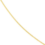 Birmingham Jewelry - 14K Gold 0.70mm Adjustable Child's Curb Chain - Birmingham Jewelry