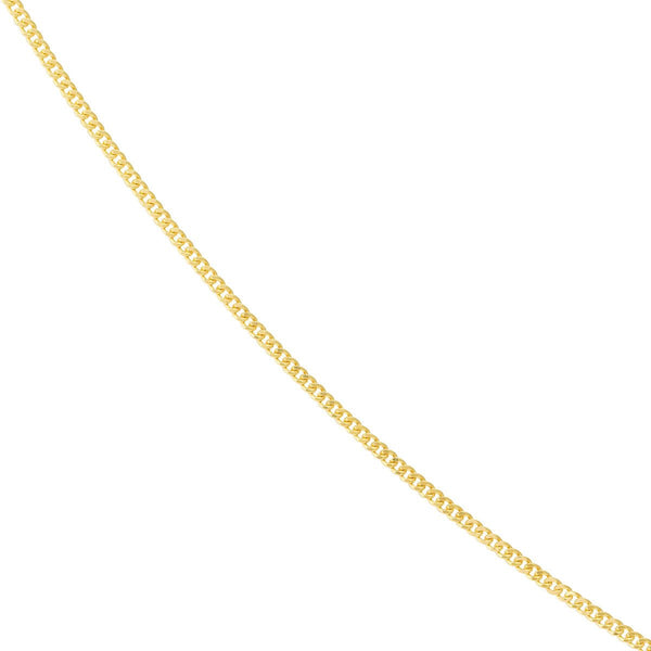 Birmingham Jewelry - 14K Gold 0.70mm Adjustable Child's Curb Chain - Birmingham Jewelry