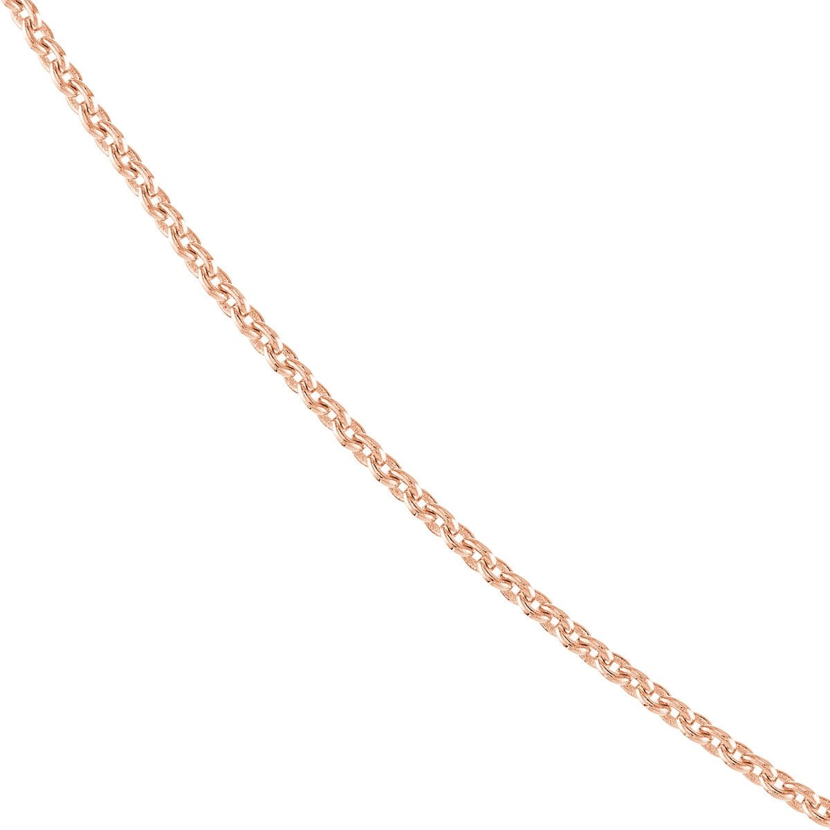 14K Gold 0.7mm Adjustable Cable Chain with Spring Ring Birmingham Jewelry Chain Birmingham Jewelry 