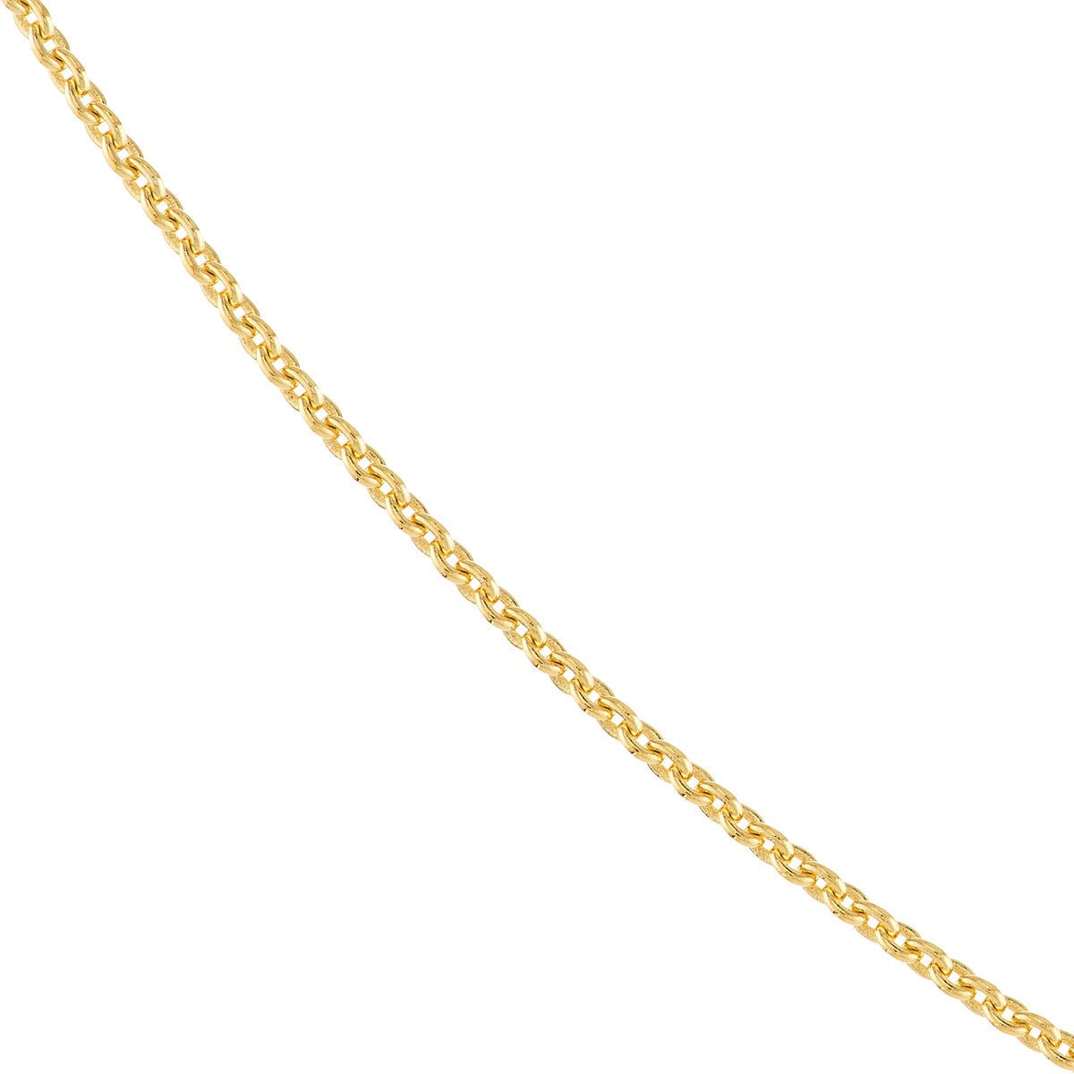 14K Gold 0.7mm Adjustable Cable Chain with Spring Ring Birmingham Jewelry Chain Birmingham Jewelry 