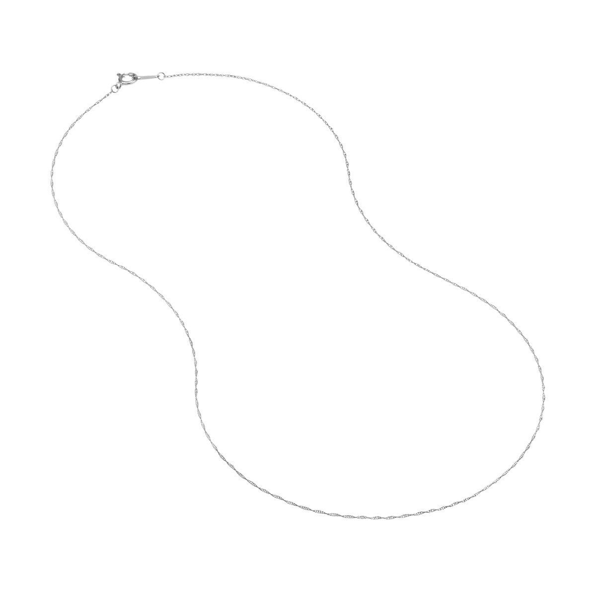 14K Gold 0.80mm Pendant Rope with Spring Ring Birmingham Jewelry Chain Birmingham Jewelry 