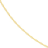 14K Gold 0.80mm Pendant Rope with Spring Ring Birmingham Jewelry Chain Birmingham Jewelry 