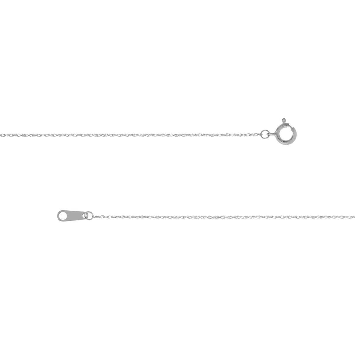 14K Gold 0.80mm Pendant Rope with Spring Ring Birmingham Jewelry Chain Birmingham Jewelry 