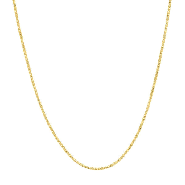 14K Gold 0.85mm Adjustable Wheat Chain with Lobster Lock Birmingham Jewelry Chain Birmingham Jewelry 