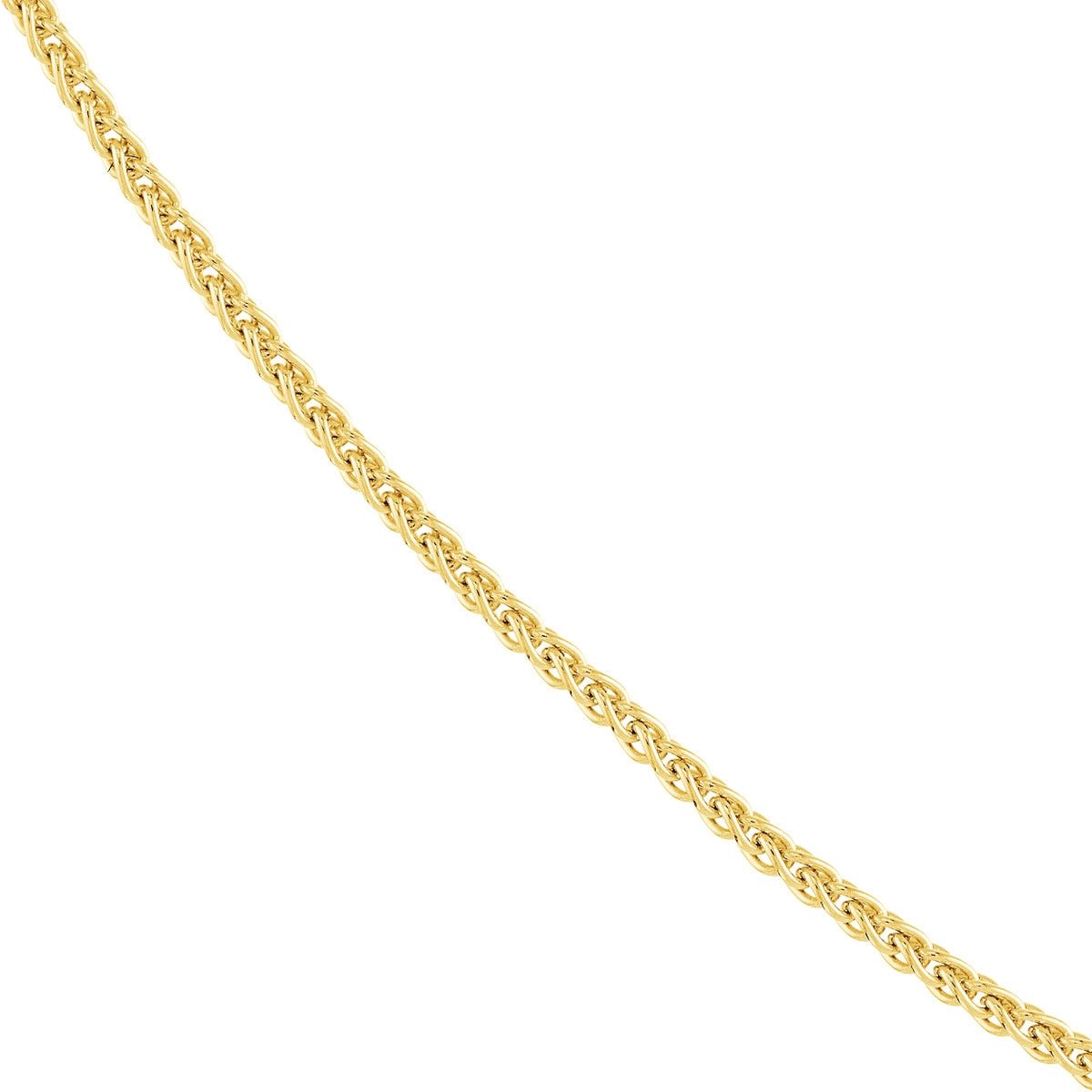 14K Gold 0.85mm Adjustable Wheat Chain with Lobster Lock Birmingham Jewelry Chain Birmingham Jewelry 