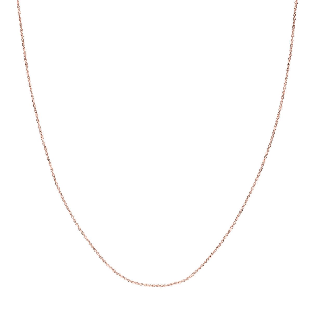 14K Gold 0.85mm Sparkle Singapore Chain with Lobster Lock Birmingham Jewelry Chain Birmingham Jewelry 