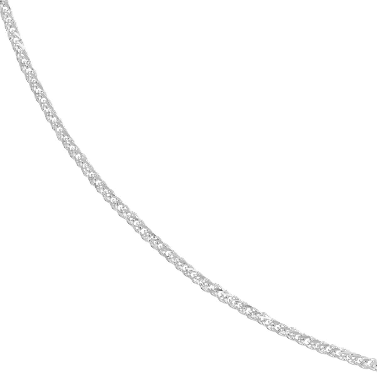 14K Gold 0.85mm Square Wheat Chain with Lobster Lock Birmingham Jewelry Chain Birmingham Jewelry 