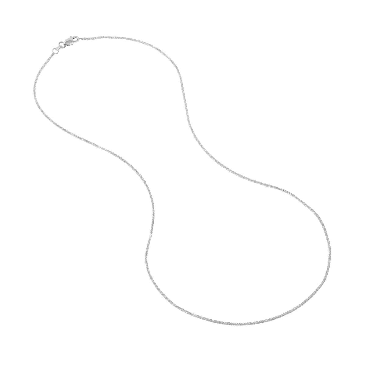 14K Gold 0.85mm Square Wheat Chain with Lobster Lock Birmingham Jewelry Chain Birmingham Jewelry 