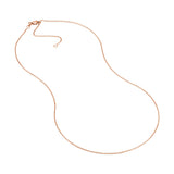 Birmingham Jewelry - 14K Gold 1.05mm Adjustable D/C Cable Chain with Lobster Lock - Birmingham Jewelry