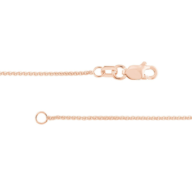 14k Gold 1.05mm Wheat Chain with Lobster Lock Birmingham Jewelry Chain Birmingham Jewelry 
