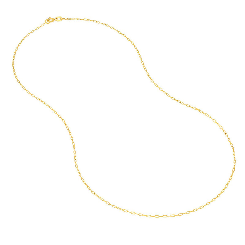 Birmingham Jewelry - 14K Gold 1.10mm D/C Forzentina Chain with Spring Ring - Birmingham Jewelry