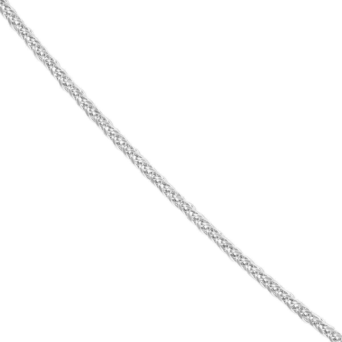 14K Gold 1.25mm Hollow Sq Wheat 030 Ll Endcaps Birmingham Jewelry Chain Birmingham Jewelry 