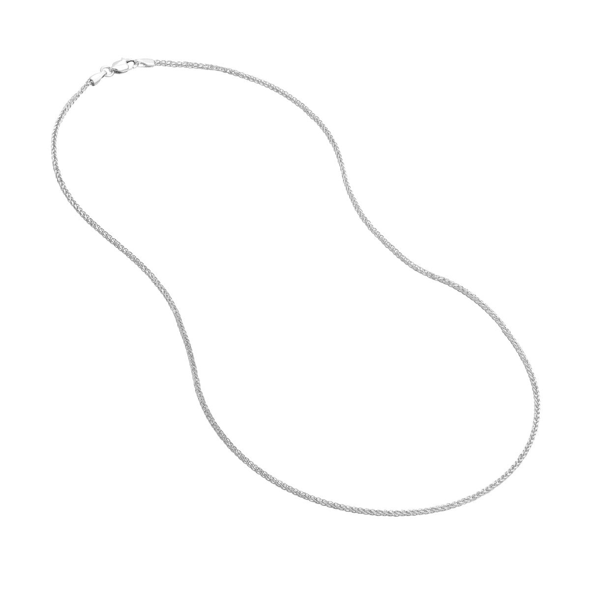 14K Gold 1.25mm Hollow Sq Wheat 030 Ll Endcaps Birmingham Jewelry Chain Birmingham Jewelry 