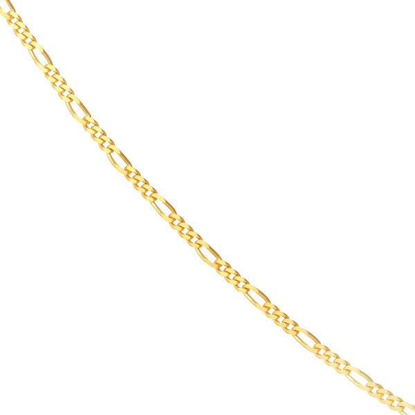 Birmingham Jewelry - 14K Gold 1.28mm Adjustable Child's Figaro Chain - Birmingham Jewelry