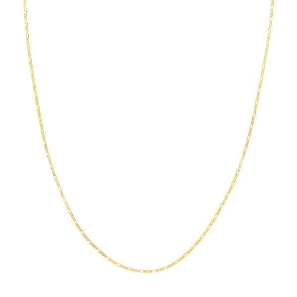 Birmingham Jewelry - 14K Gold 1.28mm Adjustable Child's Figaro Chain - Birmingham Jewelry