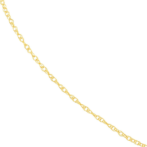 14K Gold 1.2mm Adjustable Pendant Rope Chain Birmingham Jewelry Chain Birmingham Jewelry 