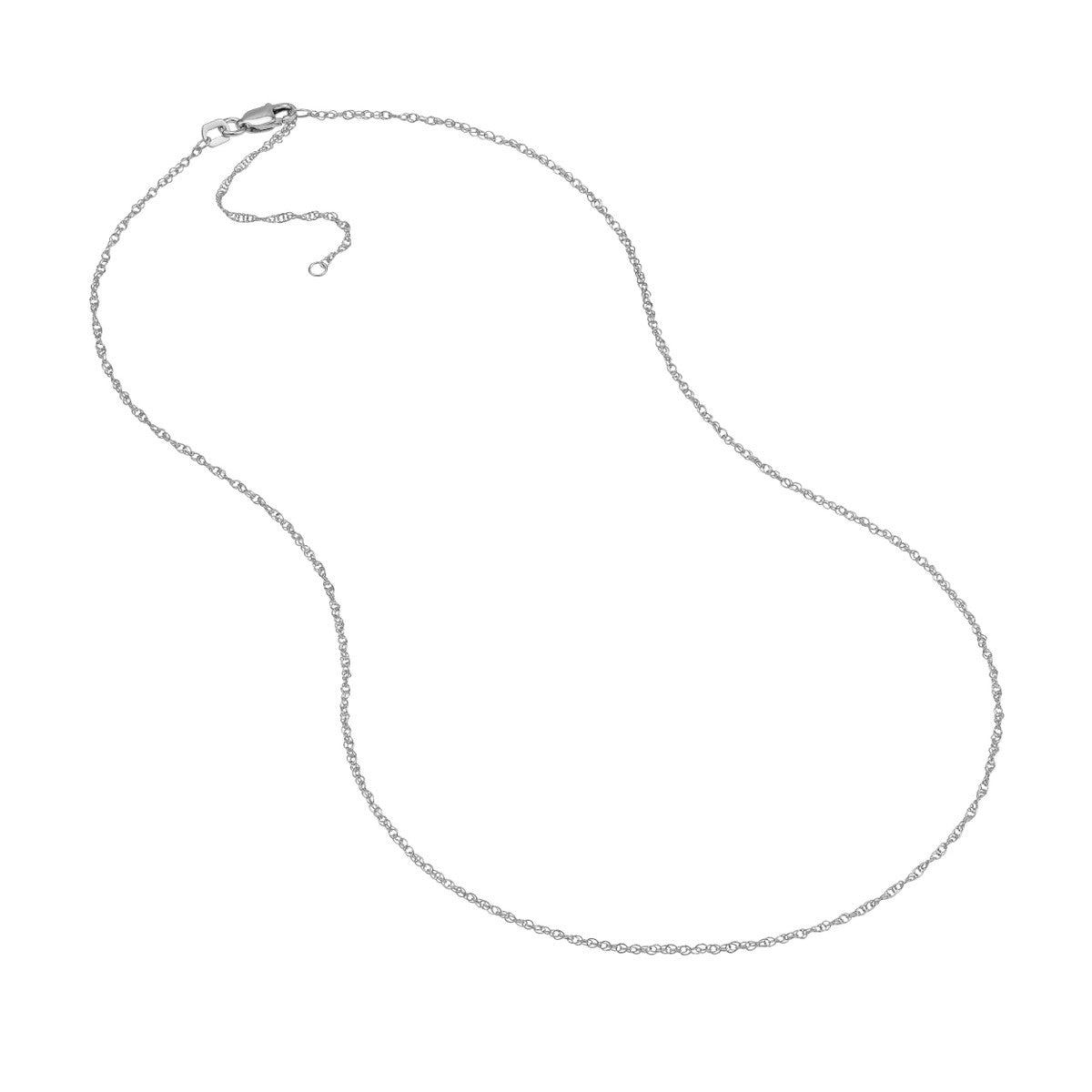 14K Gold 1.2mm Adjustable Pendant Rope Chain Birmingham Jewelry Chain Birmingham Jewelry 
