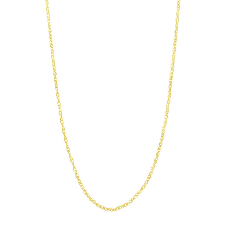 14K Gold 1.2mm Adjustable Pendant Rope Chain Birmingham Jewelry Chain Birmingham Jewelry 