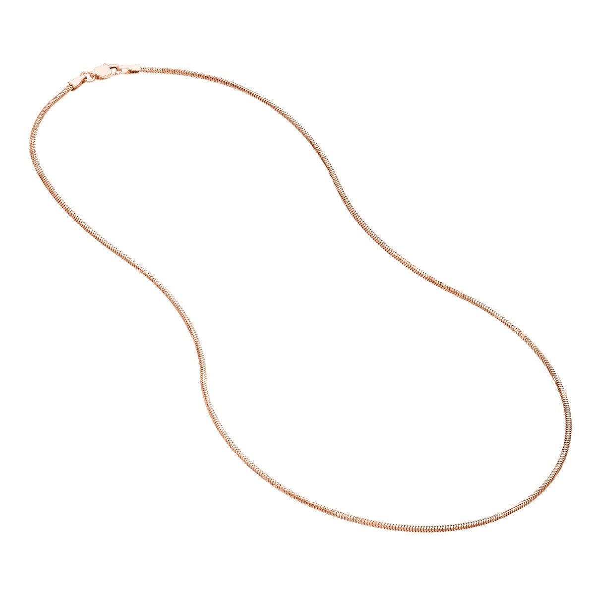 14K Gold 1.4mm Snake Chain with Lobster Lock Birmingham Jewelry Chain Birmingham Jewelry 
