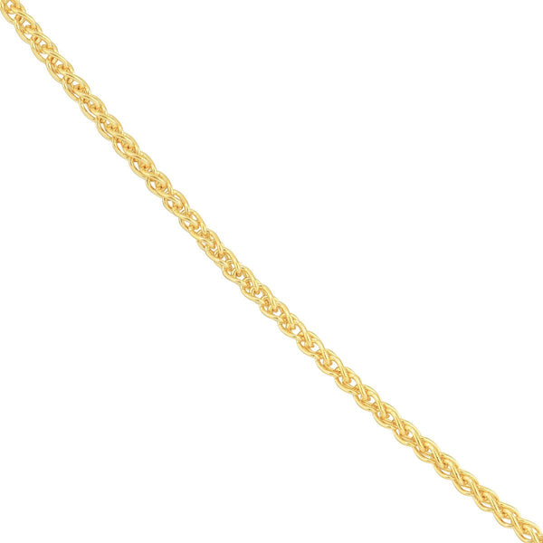 Birmingham Jewelry - 14K Gold 1.5mm Wheat Chain with Lobster Lock - Birmingham Jewelry