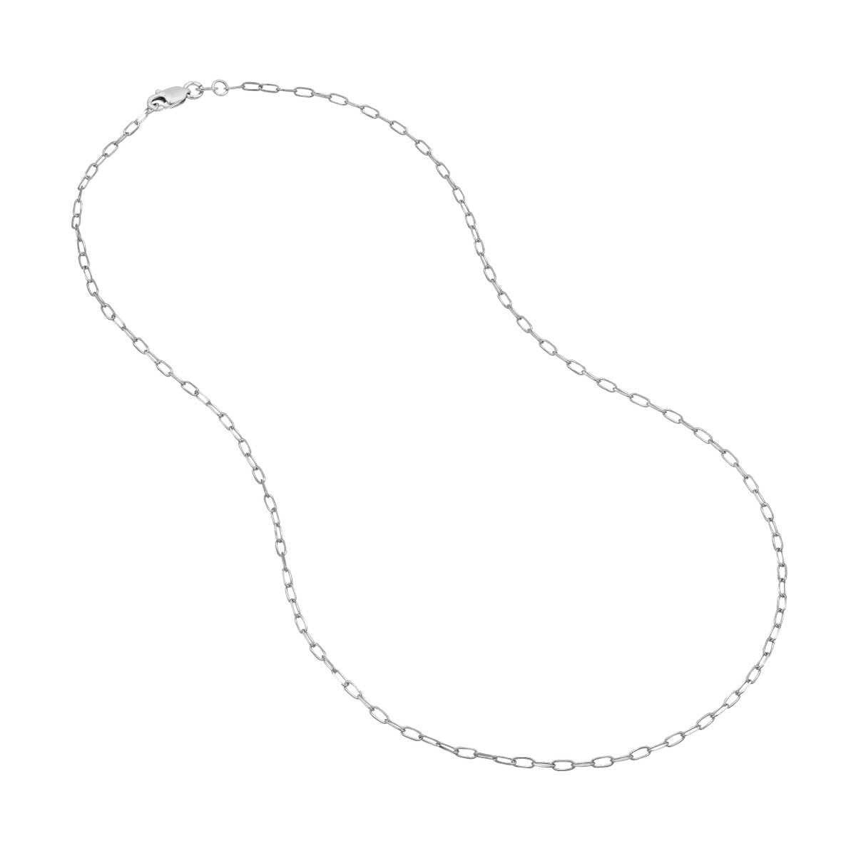 14K Gold 1.7mm Paper Clip Chain with Lobster Lock Birmingham Jewelry Chain Birmingham Jewelry 
