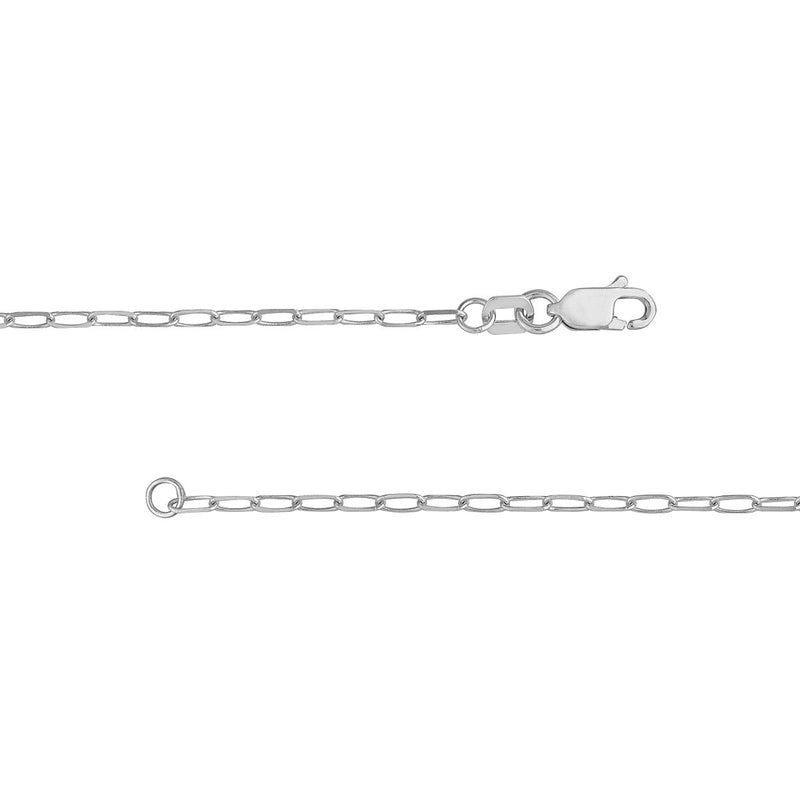 14K Gold 1.7mm Paper Clip Chain with Lobster Lock Birmingham Jewelry Chain Birmingham Jewelry 