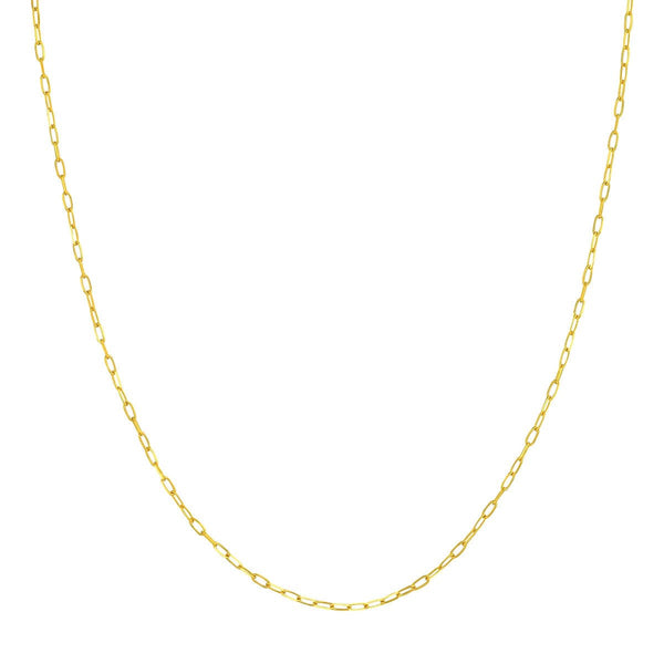 14K Gold 1.7mm Paper Clip Chain with Lobster Lock Birmingham Jewelry Chain Birmingham Jewelry 