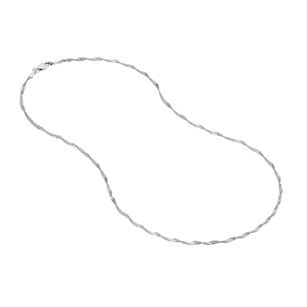 14K Gold 1.70mm Singapore Chain with Lobster Lock Birmingham Jewelry Gold Chain Birmingham Jewelry 