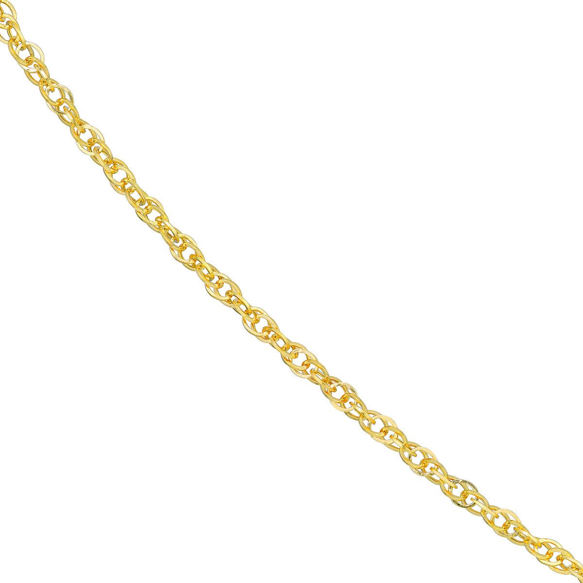 14K Gold 1.8mm Designer Rope Chain Birmingham Jewelry Chain Birmingham Jewelry 