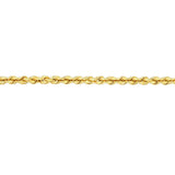 Birmingham Jewelry - 14K Gold 1.8mm Light Rope Chain with Lobster Lock Anklet - Birmingham Jewelry