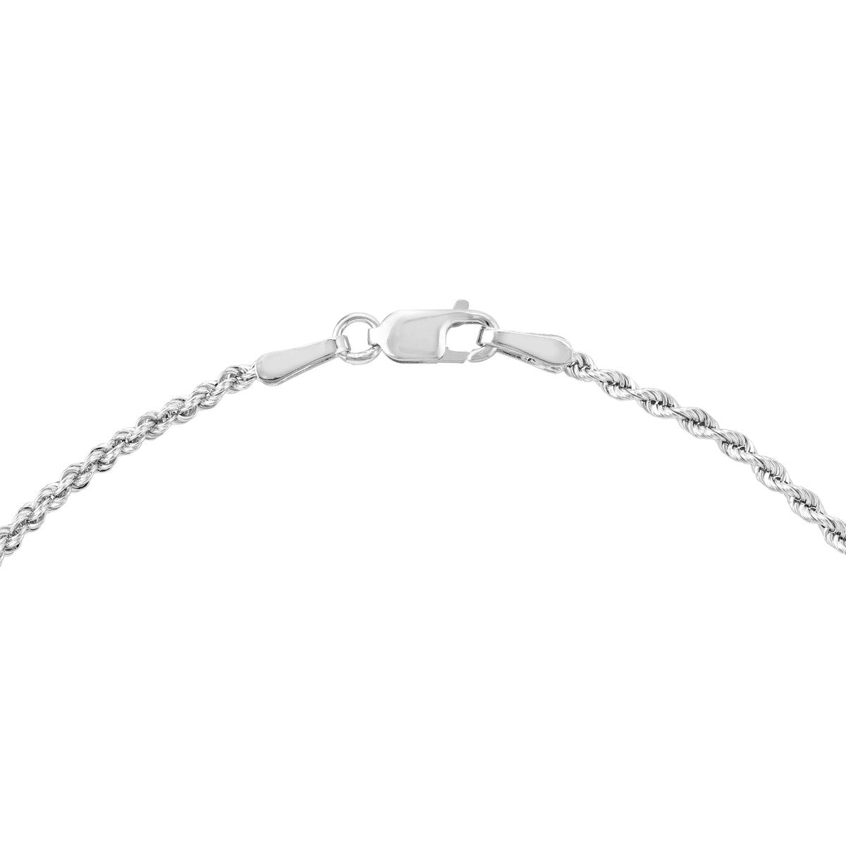 Birmingham Jewelry - 14K Gold 1.8mm Light Rope Chain with Lobster Lock Anklet - Birmingham Jewelry