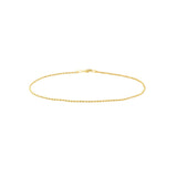 Birmingham Jewelry - 14K Gold 1.8mm Light Rope Chain with Lobster Lock Anklet - Birmingham Jewelry