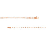 Birmingham Jewelry - 14K Gold 1.95mm D/C Paper Clip Chain with Lobster Lock - Birmingham Jewelry