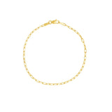 Birmingham Jewelry - 14K Gold 1.95mm D/C Paper Clip Chain with Lobster Lock - Birmingham Jewelry