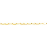 Birmingham Jewelry - 14K Gold 1.95mm D/C Paper Clip Chain with Lobster Lock - Birmingham Jewelry