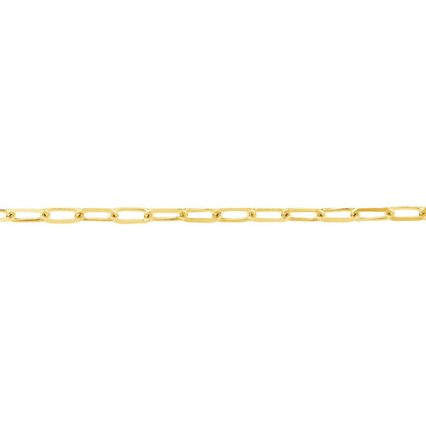 Birmingham Jewelry - 14K Gold 1.95mm D/C Paper Clip Chain with Lobster Lock - Birmingham Jewelry