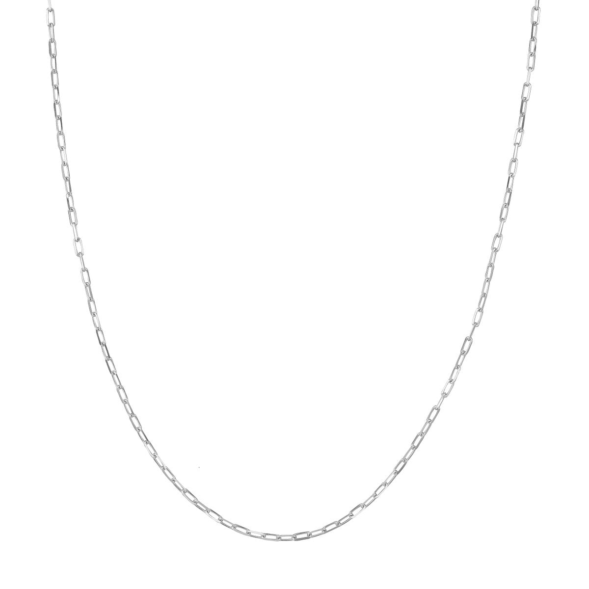 14K Gold 1.95mm D/C Paper Clip Chain with Lobster Lock Birmingham Jewelry Chain Birmingham Jewelry 