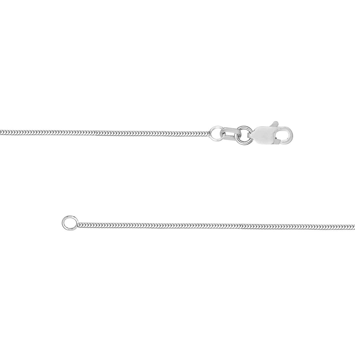 14K Gold 1mm Snake Chain with Lobster Lock Birmingham Jewelry Chain Birmingham Jewelry 