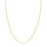 14K Gold 2.1mm D/C Brill Cable Chain with Slider Bead Birmingham Jewelry Chain Birmingham Jewelry 